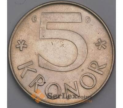 Швеция монета 5 крон 1987 КМ853 aUNC арт. 42384