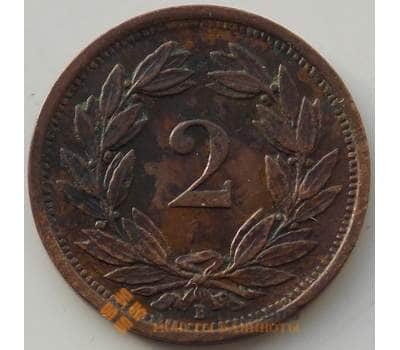 Монета Швейцария 2 раппен 1933 КМ4 VF арт. 13185