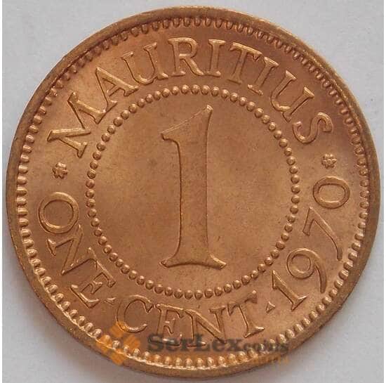 Маврикий 1 цент 1970 КМ31 UNC (J05.19) арт. 17720
