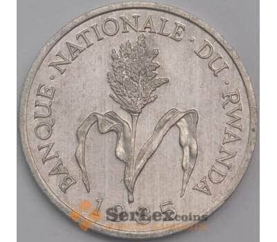 Руанда монета 1 франк 1985 КМ12 UNC арт. 41236