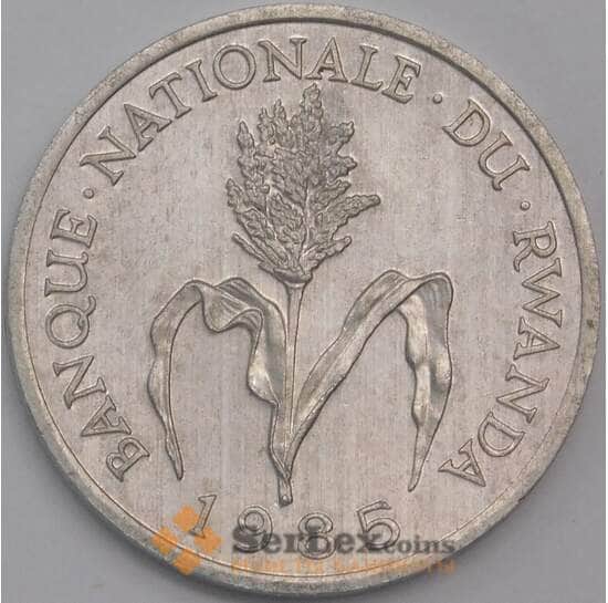 Руанда монета 1 франк 1985 КМ12 UNC арт. 41236