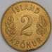 Исландия монета 2 кроны 1963 КМ12а.1 aUNC арт. 42251