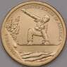 США 1 доллар 2022 D UNC Инновация №15 Сноуборд Вермонт арт. 31590
