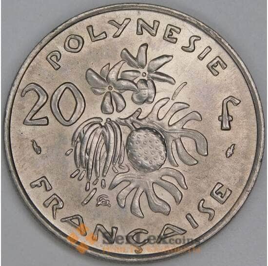Французская Полинезия 20 франков 1975 КМ9 UNC арт. 54844