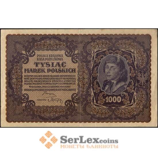 Польша 1000 марок 1919 Р29 XF арт. 26068