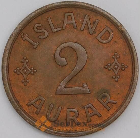 Исландия монета 2 эйре 1942 КМ6.2 aUNC арт. 43963