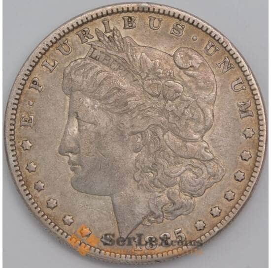 США монета коллекционная 1 1885 КМ110 VF+ Морган арт. 43076