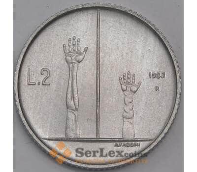 Сан-Марино 2 лиры 1983 КМ146 UNC Ядерная угроза арт. 40988