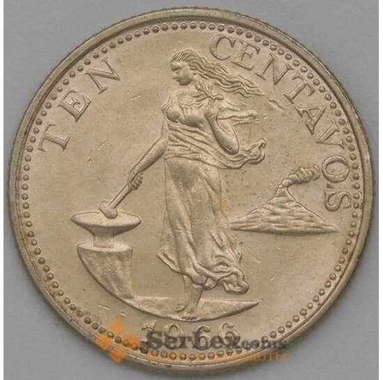 Филиппины 10 сентаво 1966 КМ188 aUNC арт. 22843