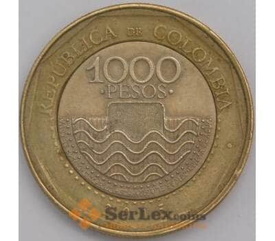 Колумбия монета 1000 песо 2015 КМ 299 XF Рептилии  арт. 41446