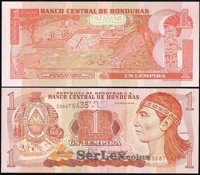 Банкнота Гондурас 1 лемпира 2004 Р84d UNC арт. 28674