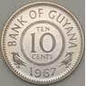 Гайана 10 центов 1967 Proof (n17.19) арт. 21224