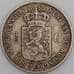 Нидерланды монета 1/2 гульдена 1898 КМ121.1 VF арт. 46042