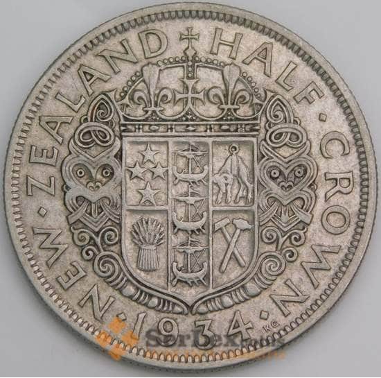 Новая Зеландия 1/2 кроны 1934 КМ5 ХF арт. 46528