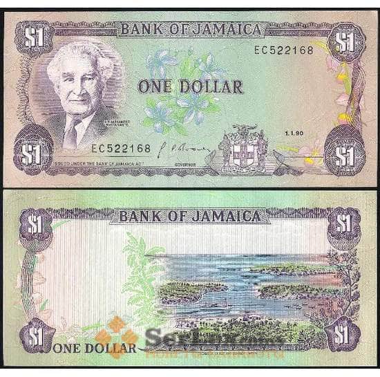 Ямайка 1 доллар 1986-90 UNC №68а арт. В00664
