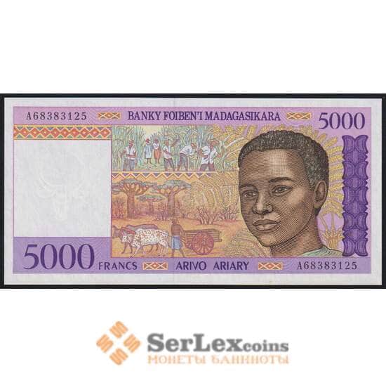 Мадагаскар банкнот 5000 франков 1994 Р78 UNC арт. 45042