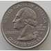 Монета США 25 центов 2002 D aUNC Индиана арт. 11559