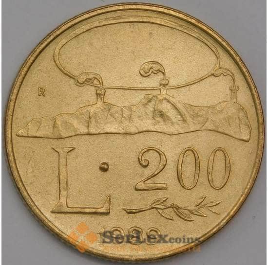 Сан-Марино монета 200 лир 1989 КМ238 UNC Шестнадцать веков истории арт. 41582