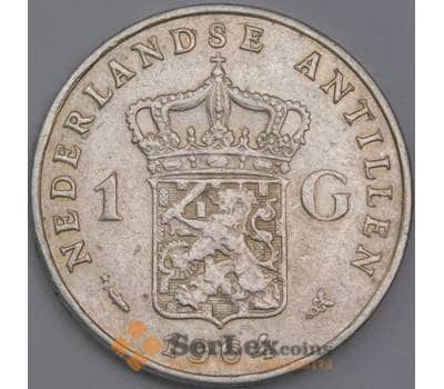 Монета Нидерландские Антиллы 1 гульден 1964 КМ2 XF арт. 12214