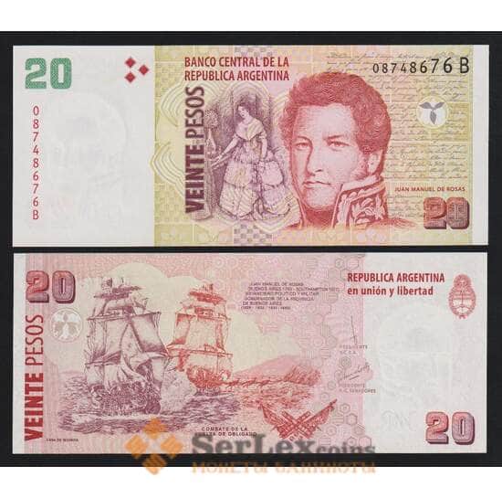 Аргентина 20 песо ND 2003 P355c UNC арт. 54295