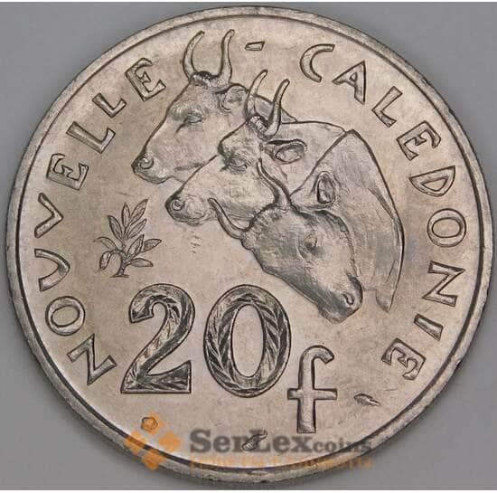 Новая Каледония 20 франков 1986 КМ12 UNC арт. 53169