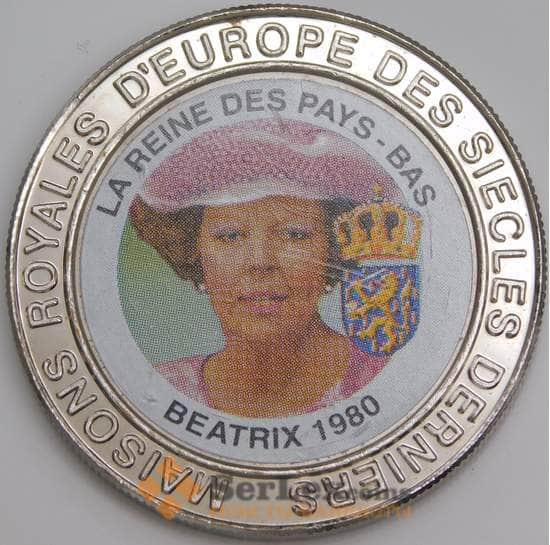 Конго монета 5 франков 1999 UC#423 Proof. Королева Беатрикс арт. 45870