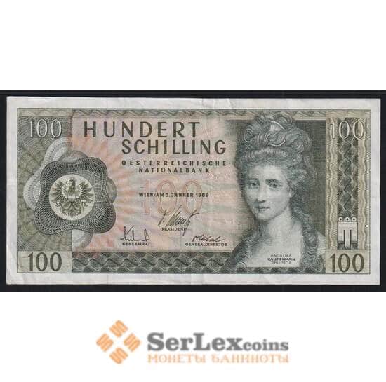 Австрия 100 шиллингов 1969 Р145 VF+ первый выпуск арт. 51926
