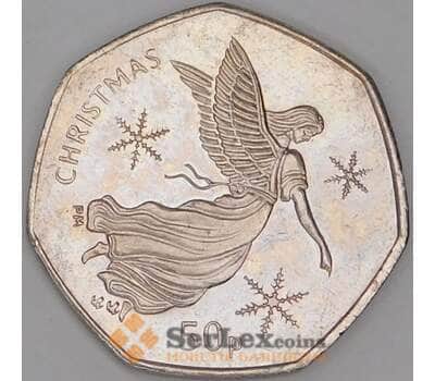 Мэн остров 50 пенсов 2012 КМ1490.1 UNC Рождество арт. 52106