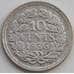 Монета Нидерланды 10 центов 1935-1939 КМ163 XF арт. 11411