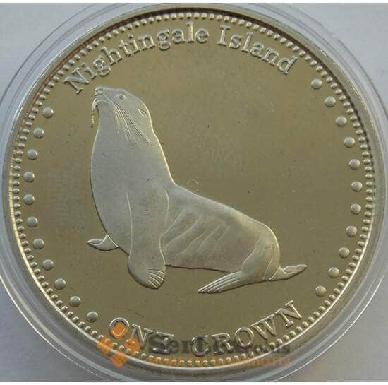 Тристан-да-Кунья 1 крона 2011 BU Морской лев арт. 13703