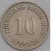 Германия монета 10 пфеннигов 1906 F КМ12 XF арт. 43459