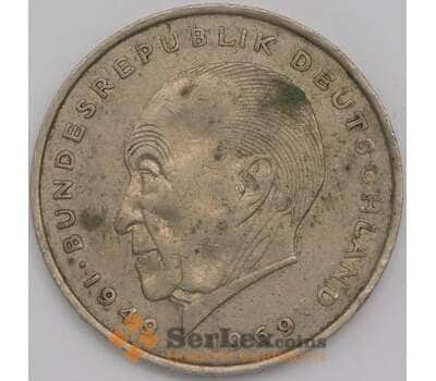 Монета Германия 2 марки 1970 J КМ124  Конрад Аденауэр 20 лет ФРГ арт. 30612