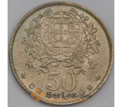 Португалия монета 50 сентаво 1966 КМ577 UNC арт. 44582
