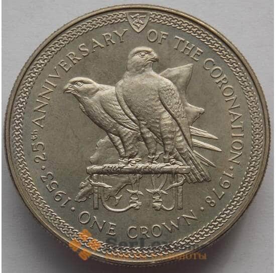 Мэн остров 1 крона 1978 КМ43 25 лет Коронации (J05.19) арт. 15255