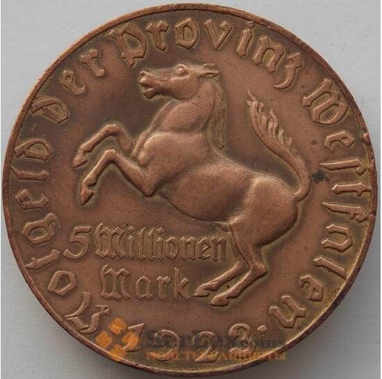 Германия Нотгельд 5 миллионов марок 1923 Вестфалия (J05.19) арт. 16546