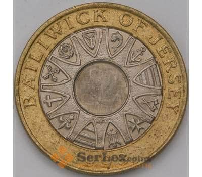 Монета Джерси 2 Фунта 1998 КМ102 AU арт. 38083