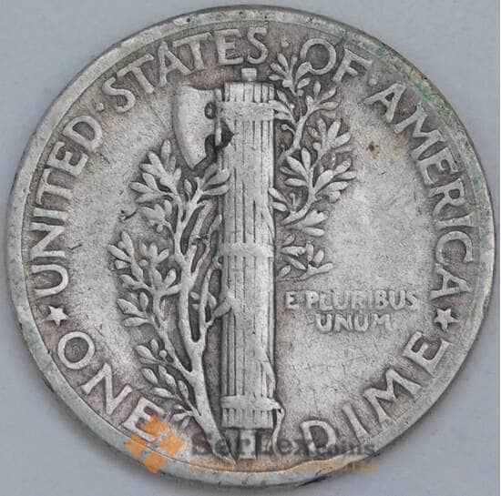 США дайм 10 центов 1944 КМ140 VF арт. 12801