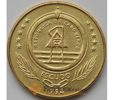 Монета Кабо Верде 1 эскудо 1994 КМ27 UNC арт. 8129