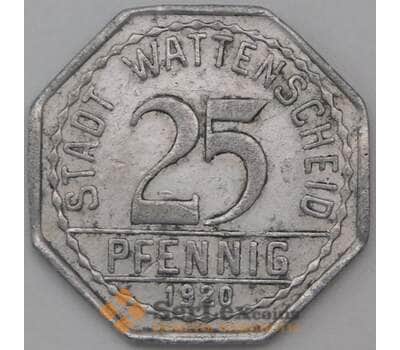 Германия Нотгельд 25 пфеннигов 1920 Ваттеншайд арт. 23212