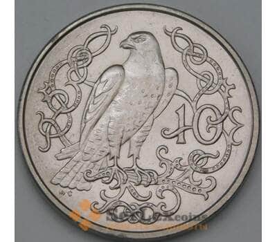 Монета Мэн остров 10 пенсов 1982 КМ62 aUNC арт. 38586