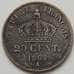 Монета Франция 20 сентим 1864 КМ805.1 F арт. 7185