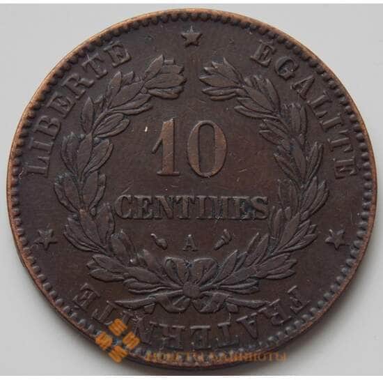 Франция 10 сентим 1897 КМ815.1 VF+ арт. 7183