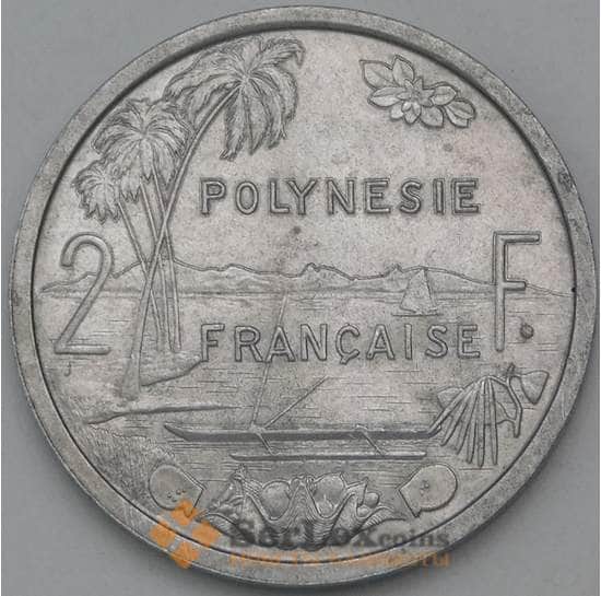 Французская Полинезия 2 франка 1965 КМ3 AU арт. 38494