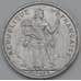 Монета Французская Полинезия 2 франка 1965 КМ3 AU арт. 38494