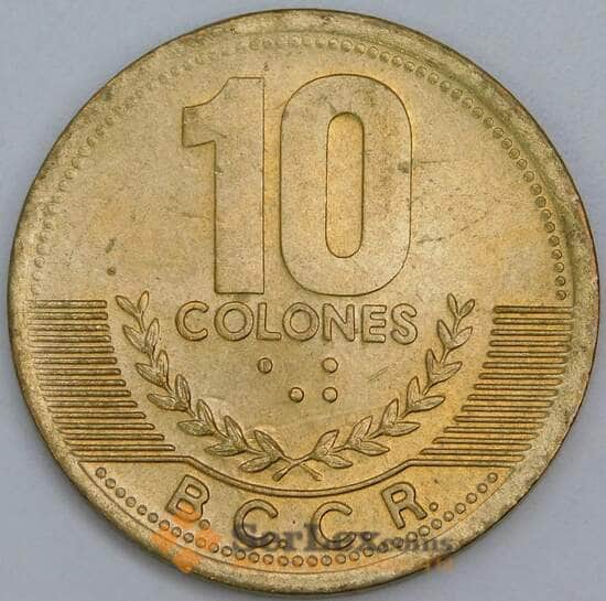 Коста-Рика 10 колонов 1997 КМ228a UNC арт. 57248