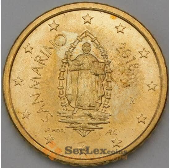 Сан-Марино 50 центов 2018 UC6 UNC  арт. 29036