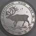 Россия 3 рубля 2004 Proof Сохраним Наш Мир Северный олень царапины арт. 47972