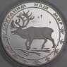 Россия 3 рубля 2004 Proof Сохраним Наш Мир Северный олень царапины арт. 47972