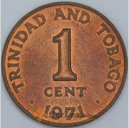 Тринидад и Тобаго 1 цент 1971 КМ1 AU арт. 57526
