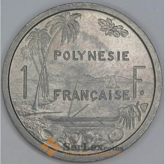 Французская Полинезия 1 франк 1979 КМ11 UNC арт. 54836